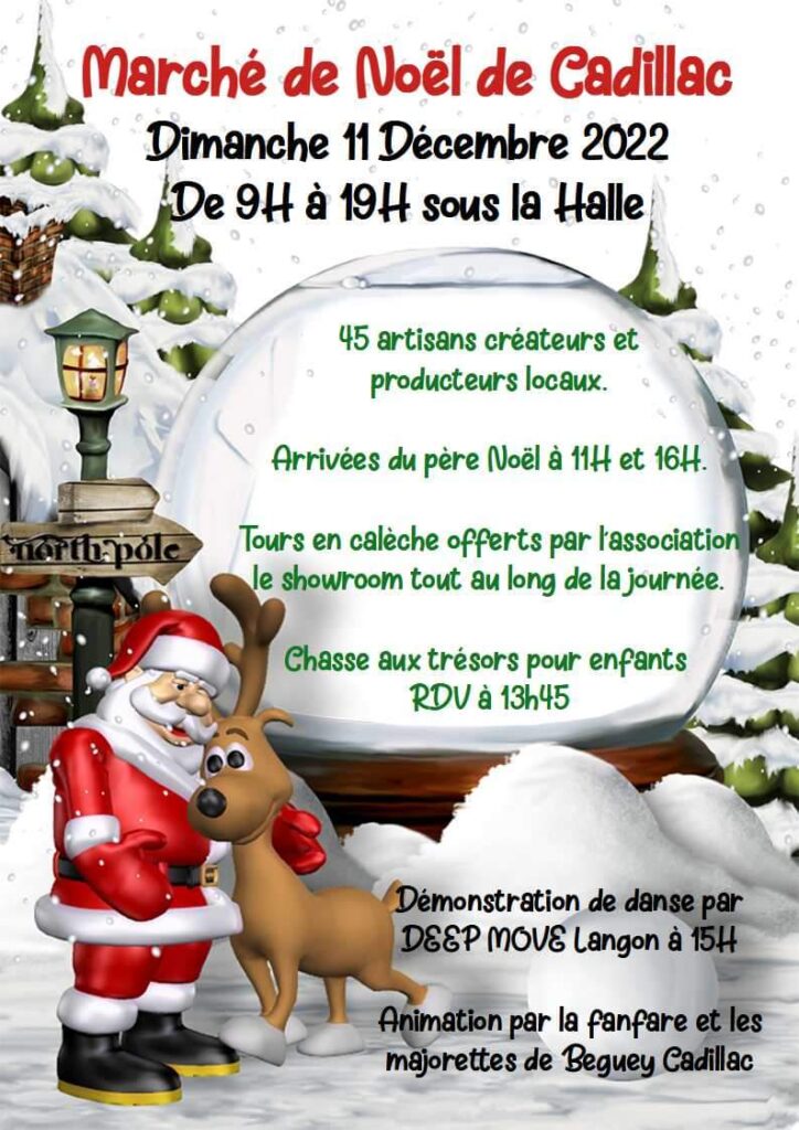 Exposition des bougies au marché de noël de Cadillac 2022