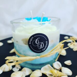 Bougie Bleue Bi-ton