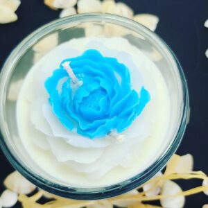 Bougie Bleue Bi-ton