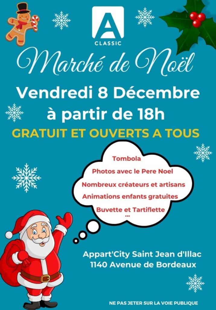 Marché noël Appart City Saint-Jean-d'Illac 2023 1 Marché noël Appart City Saint-Jean-d'Illac 2023